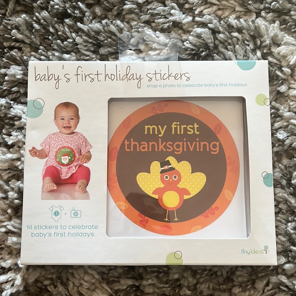 Baby’s first holiday stickers